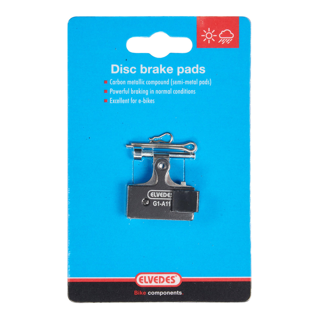 Ensemble de blocs de frein à disque Elvedes en métal carbone shimano divers (1 paire)