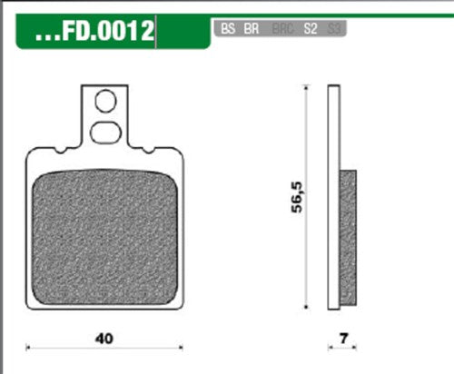 NOUVEAUX BLACES DE FREIN SET FD0012 RS '93 pour ACHTER RS '96 pour