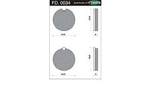 Bloc de frein à disque neuf FD0034 Kreidler