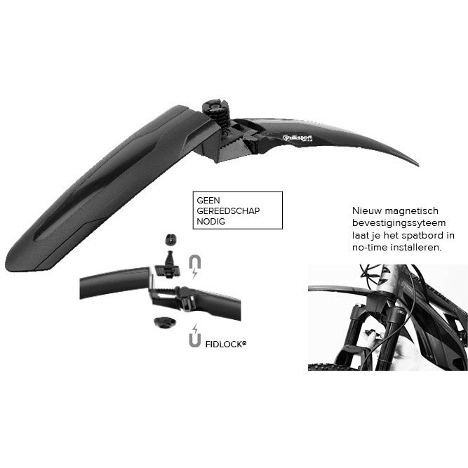 Polisport Voorlatbord Mud Mudguard Black