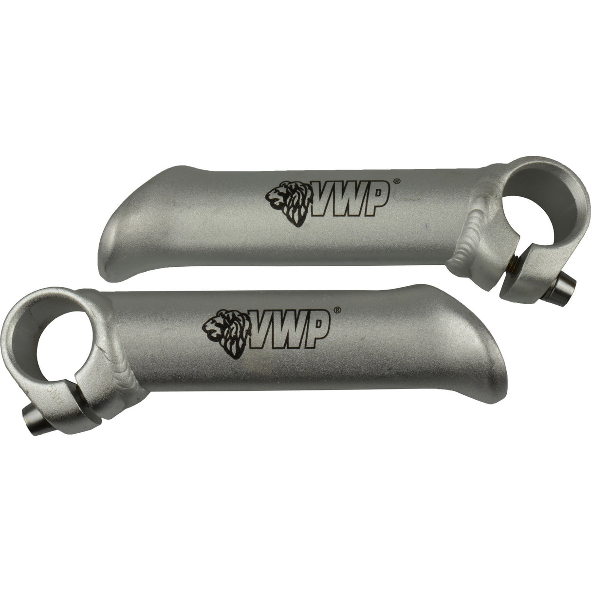 VWP Bar-Ends forgés Forgés courts à droite en aluminium argent