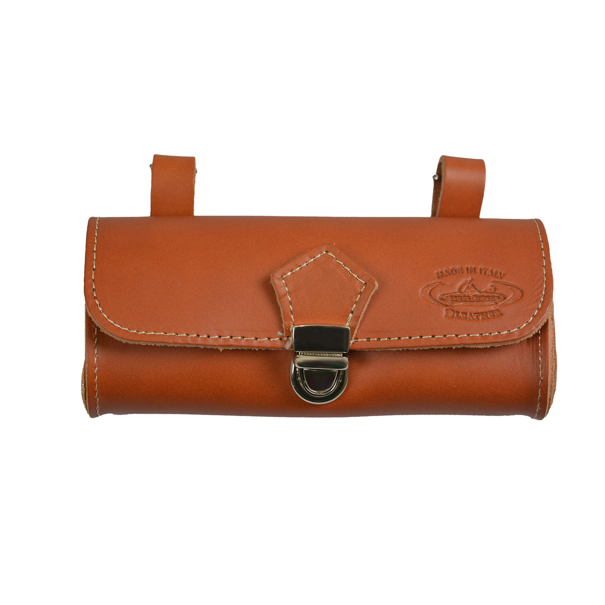 Selle Monte Grappa Monte Grappa Sac Sac en cuir cognac avec logo