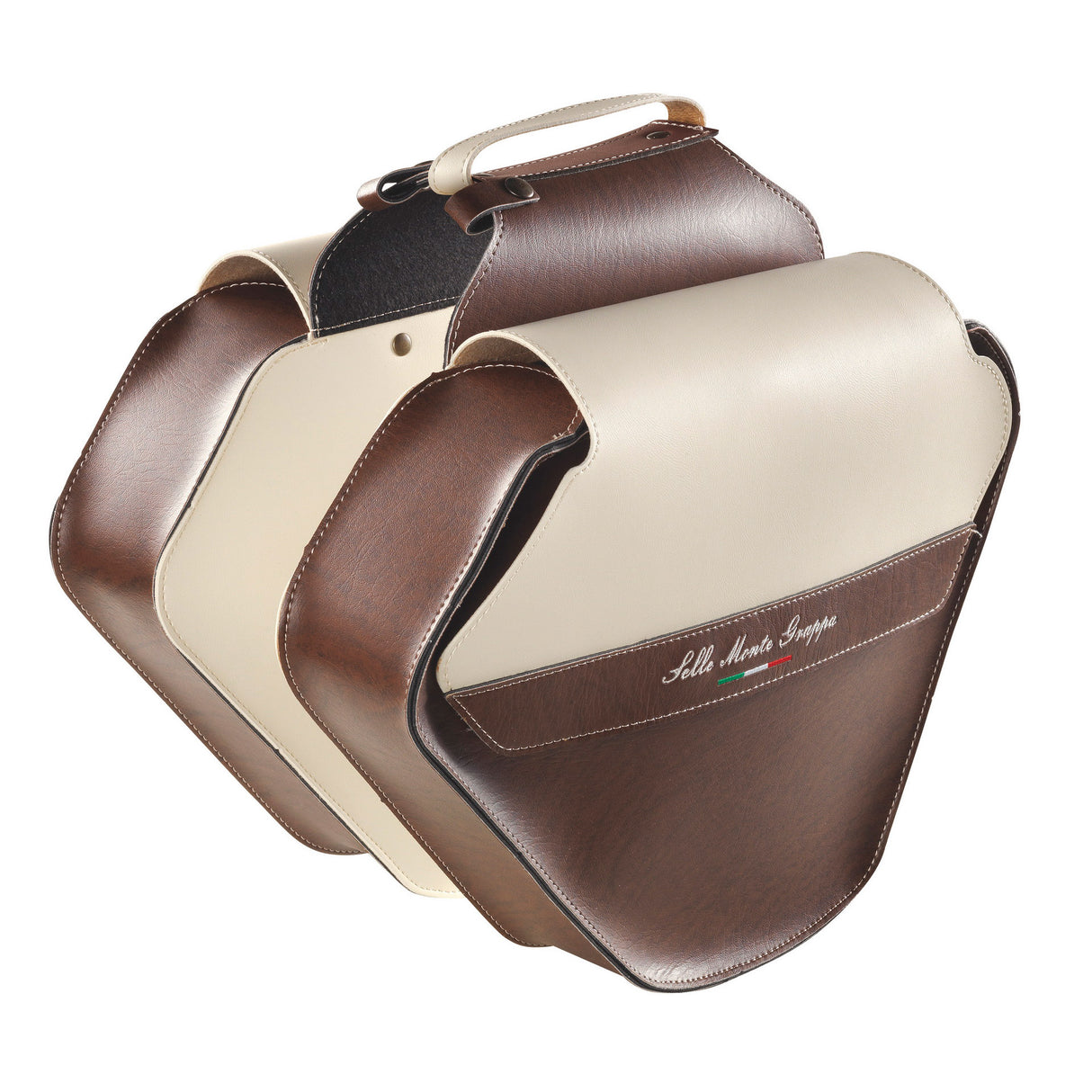 Selle Monte Grappa Monte Grappa Double Bag 17.5L Fashion Skay D-Bruin Cream