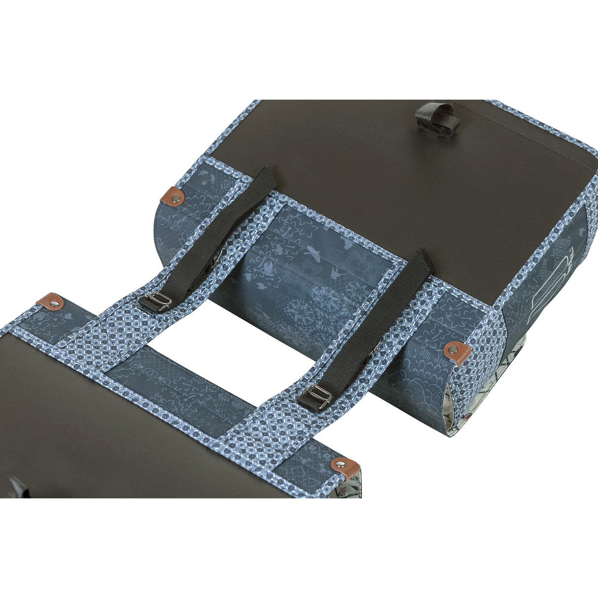 Basil Boheme Double Bicycle Bag - Bleu
