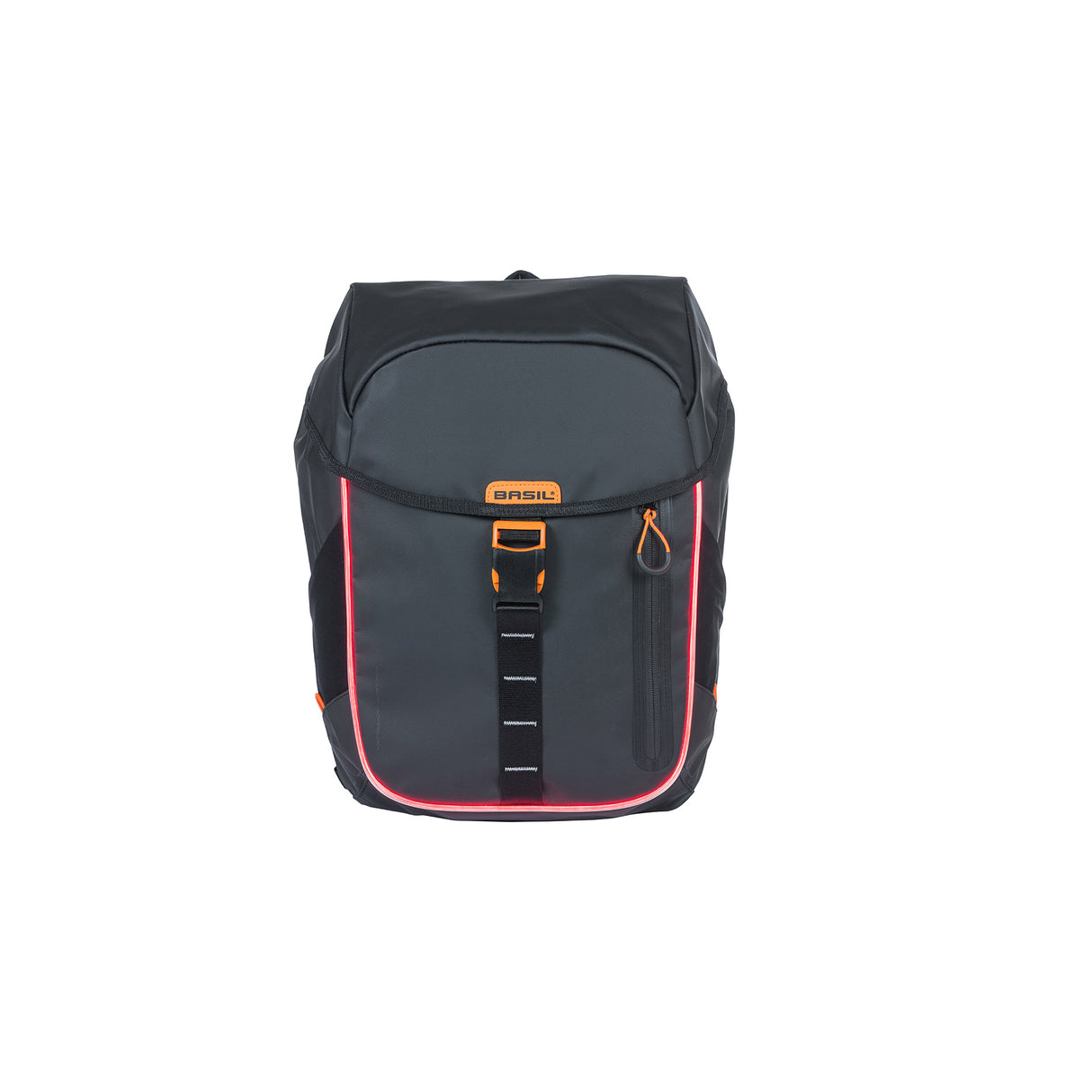 Basil Miles Tarpaulin Bicycle Sac à dos Nordlicht - Sac à dos noir étanche pour les cyclistes - 17L - Unisexe - Sport - Black
