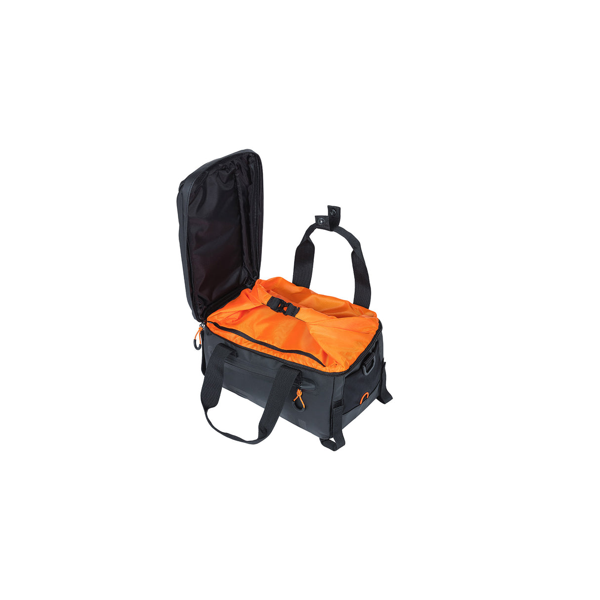 Basil Miles Luggage Thruringa Sac - Sac à vélo sportif pour hommes et femmes - Orange noir - imperméable - 7 litres