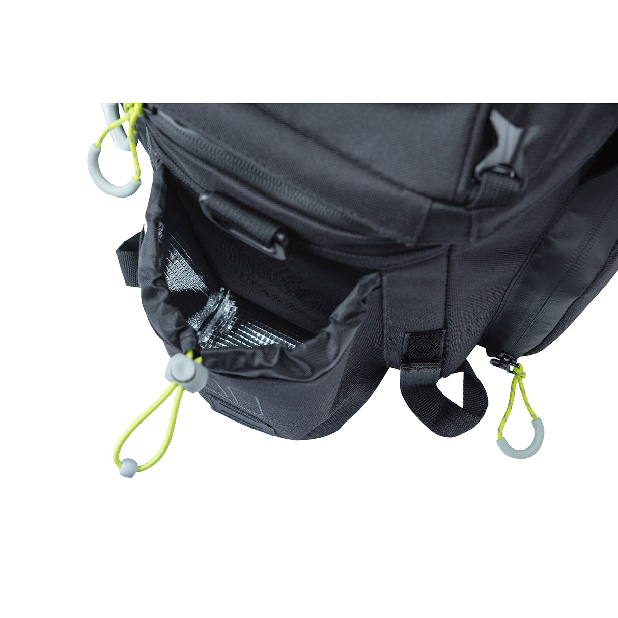 Basil Miles XL Pro Luggage Mense Menace - Adapterplates Sporty - Black Lime - 9-36L - Mik RT