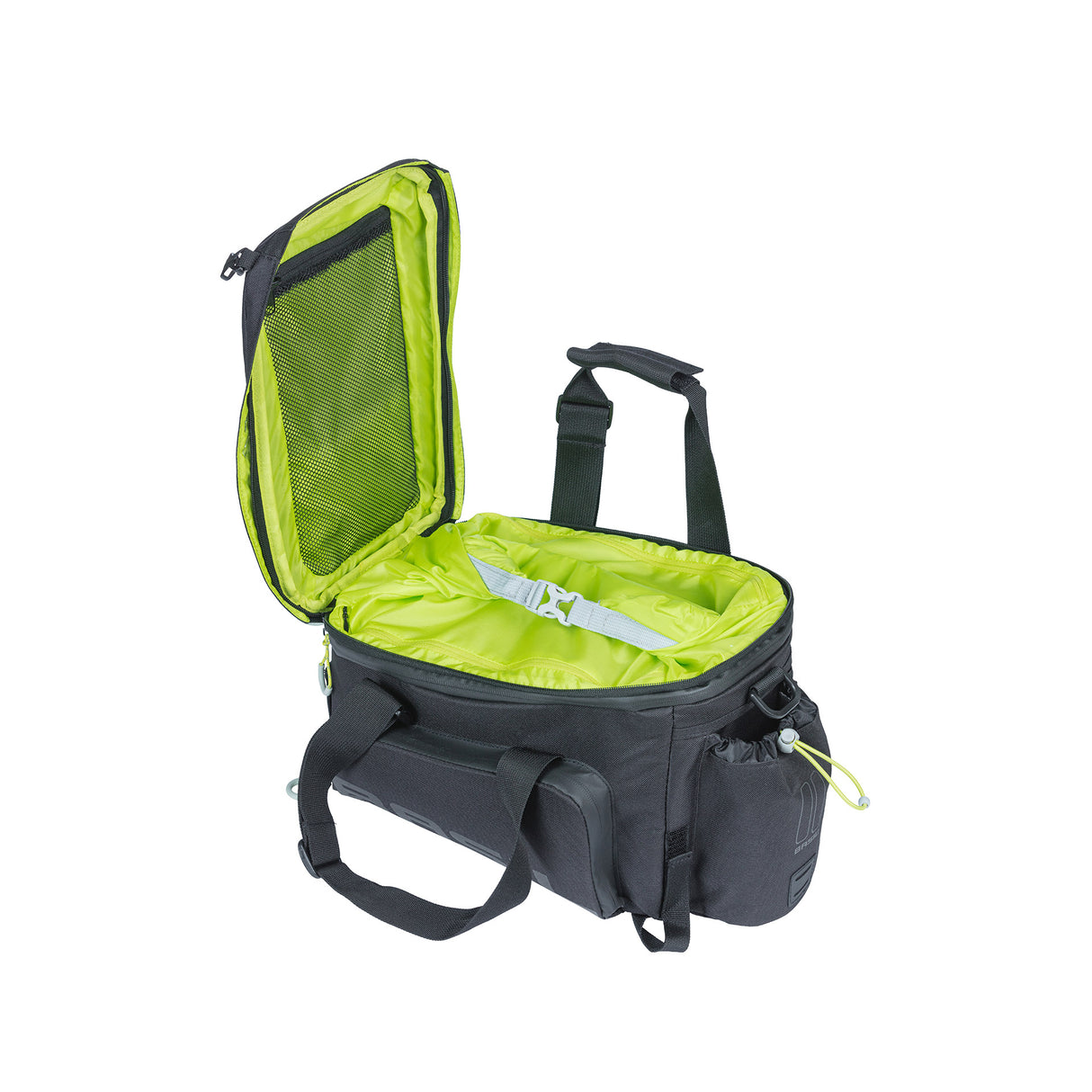 Basil Miles XL Pro Luggage Mense Menace - Adapterplates Sporty - Black Lime - 9-36L - Mik RT