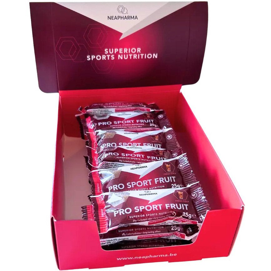 Présentoir cola aux fruits Neapharma bar pro sport (40pcs)