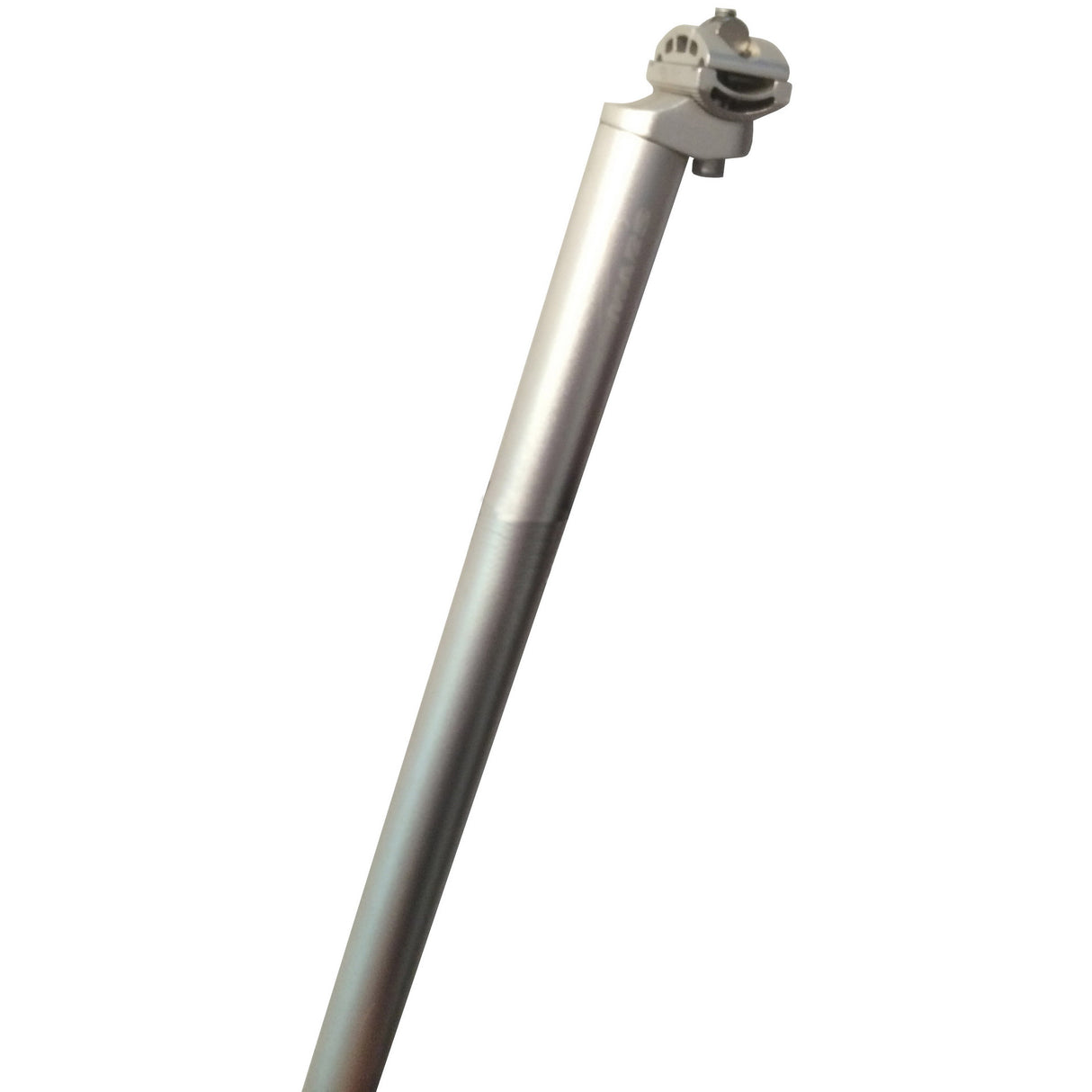 Poste de place fixé 27,2 mm x 600 mm en aluminium argent