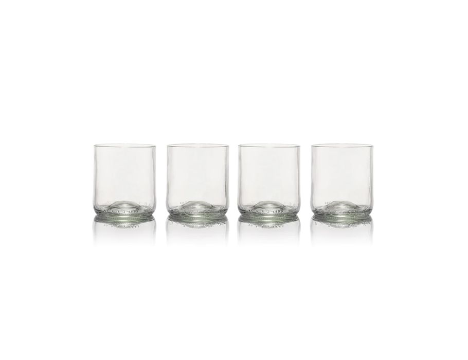 Verre rebotted - Courte-tubler - 4 -pack - Clear