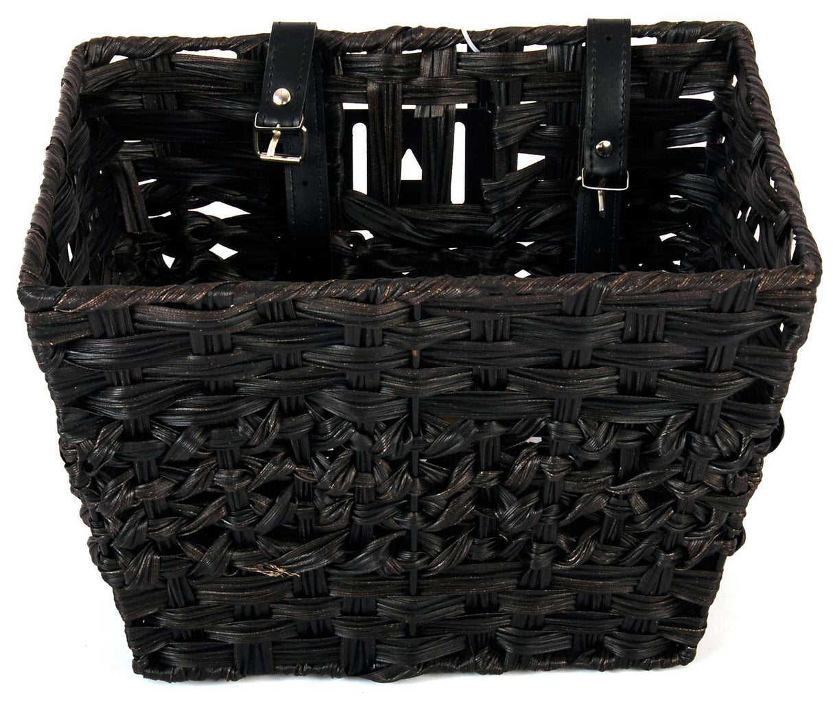 Panier de vélo en osier volumineux - petit - noir