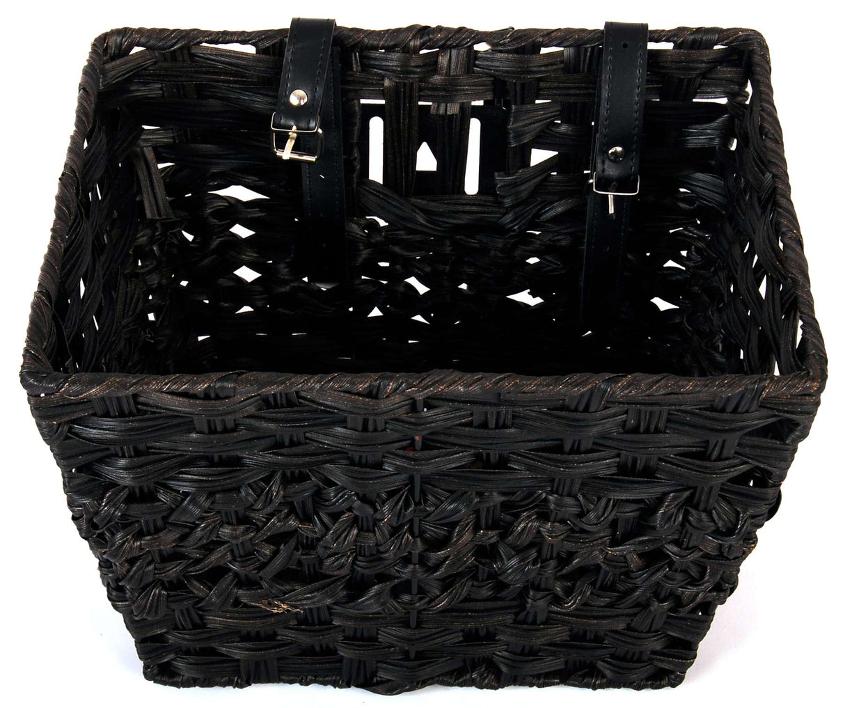 Panier de vélo en osier volumineux - petit - noir