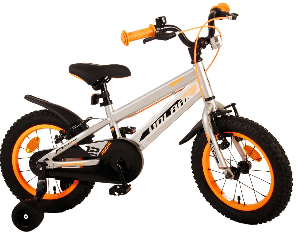 Volare Rocky Children's Bike Boys 14 pouces gris deux mains