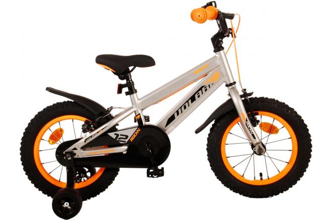 Volare Rocky Children's Bike Boys 14 pouces gris deux mains