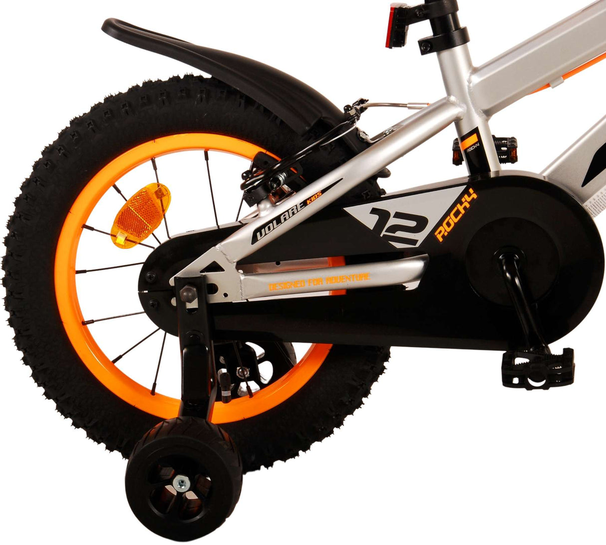 Volare Rocky Children's Bike Boys 14 pouces gris deux mains