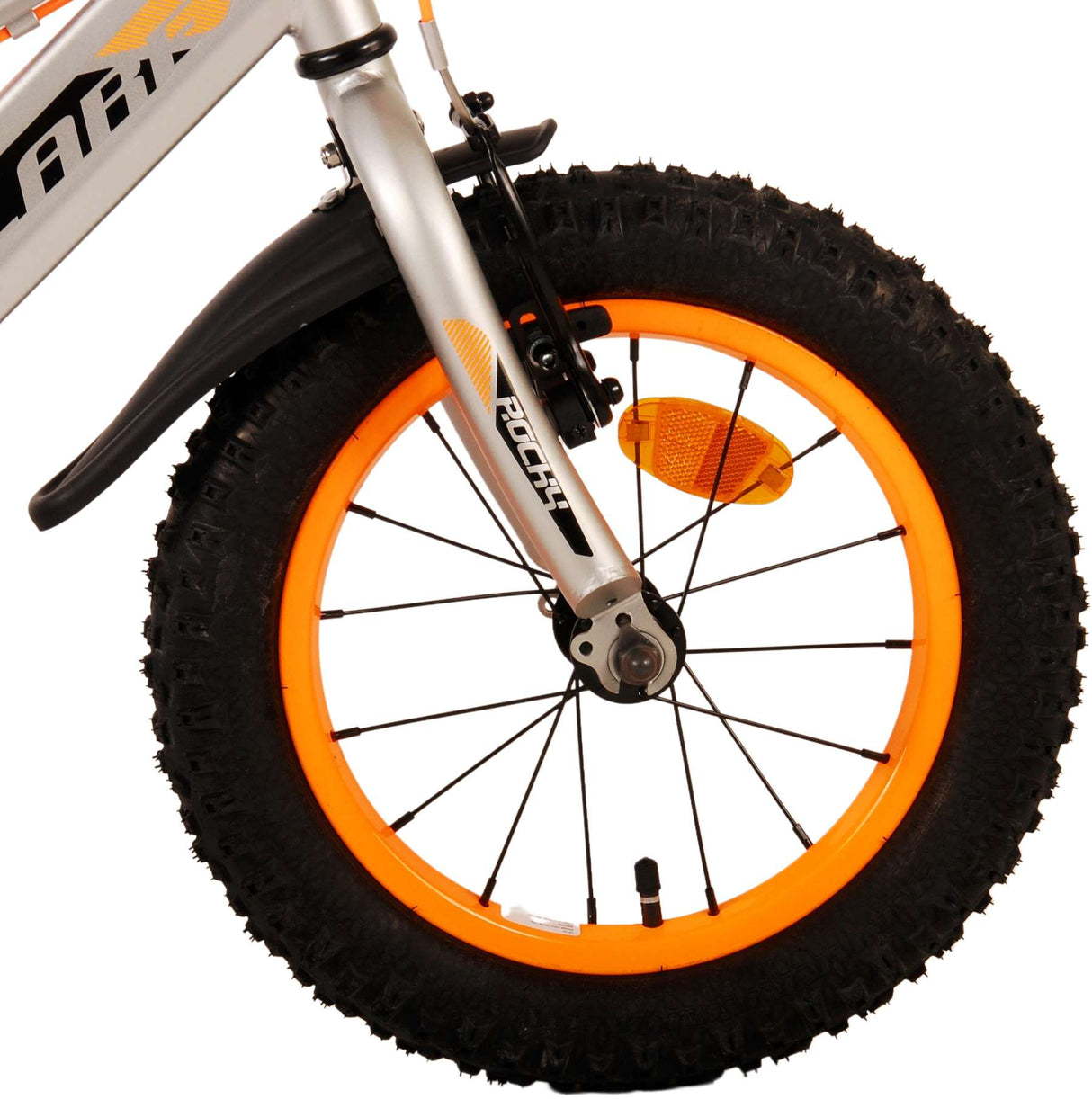 Volare Rocky Children's Bike Boys 14 pouces gris deux mains