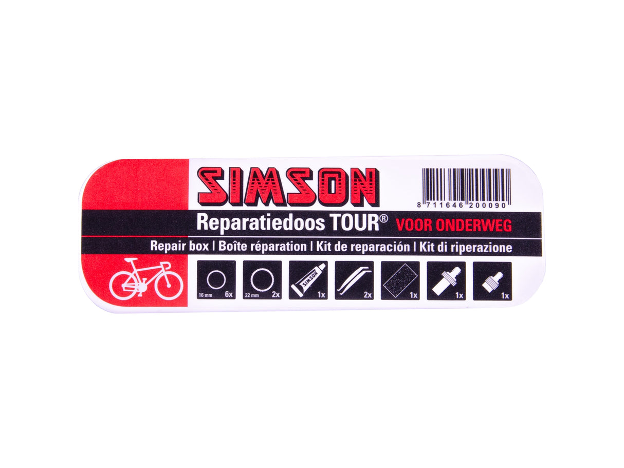 Visite de la boîte de réparation 11,5 cm en aluminium blanc rouge 15 pièces