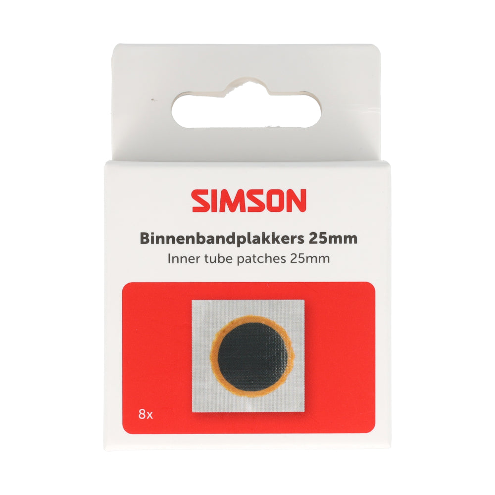 Simson binnenbandpleisters 25mm 8st