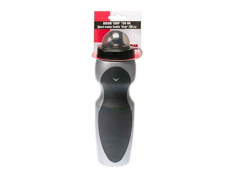 Simson Bidon Grip incl. Hotte de tissu 750 ml de gris noir sur carte