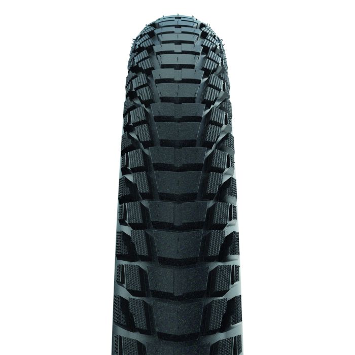 Schwalbe marathon plus tour - filaire - addix green - smartguard - 700x35c - noir + reflex