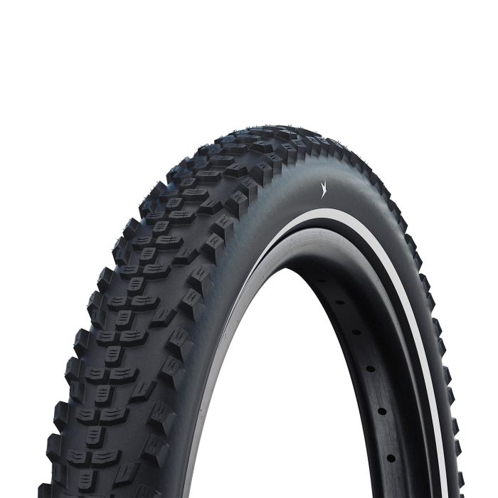 Schwalbe smart sam cargo - filaire - addix e - super défense - 27,5x2,35 - noir + reflex
