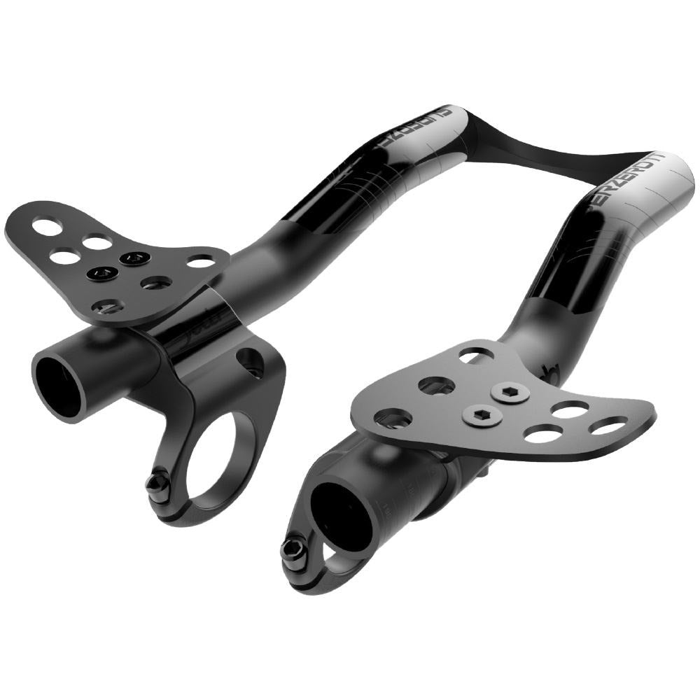 Extensions de TT Clip-on Superzero Deda, 190 mm, Black Ano