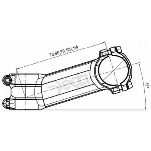 Deda a-head cam zero 110mm bob alu 73-17gr. 31,7 mm d'origine