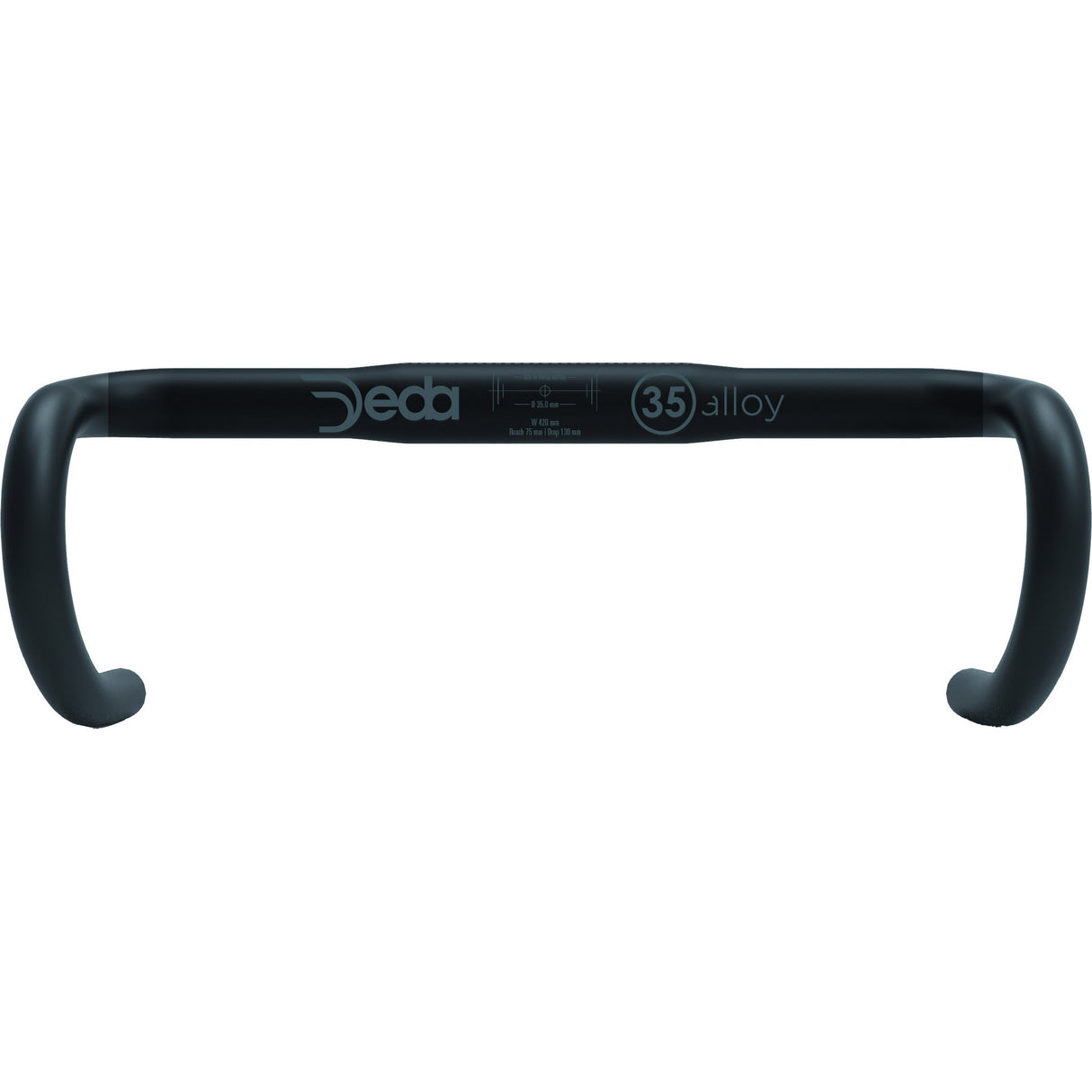 Deda Envoyer M35 RHM 46cm en aluminium noir