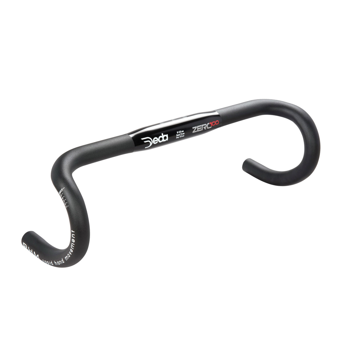 Guidon Deda zero100 droite 42cm aluminium noir