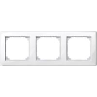 Merten m-smart cadre de couverture 3 voies blanc polaire