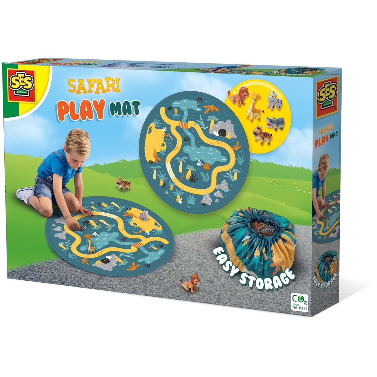 SES CREARE SPEELMAT ET SAG DE Rangement 2-en-1