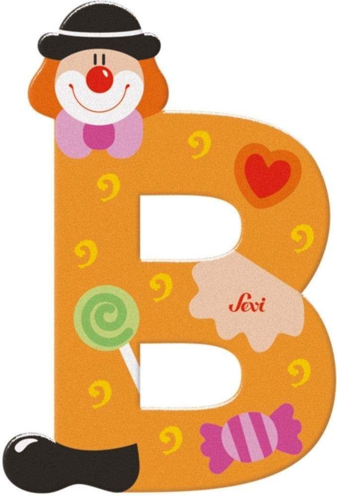 Sevi lettre clown b: 10 cm (81738)