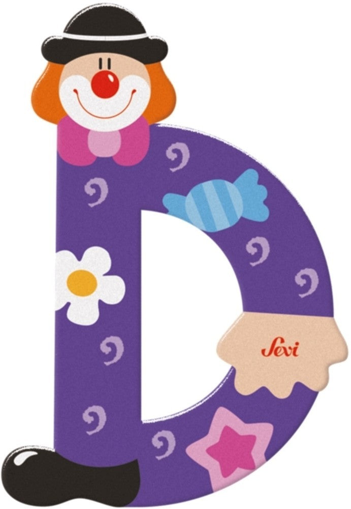 Sevi lettre clown d: 10 cm (81740)