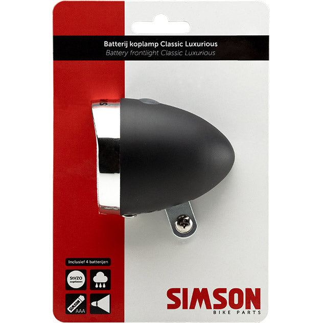 Simson phare classique luxueux batterie noir (10 pièces)