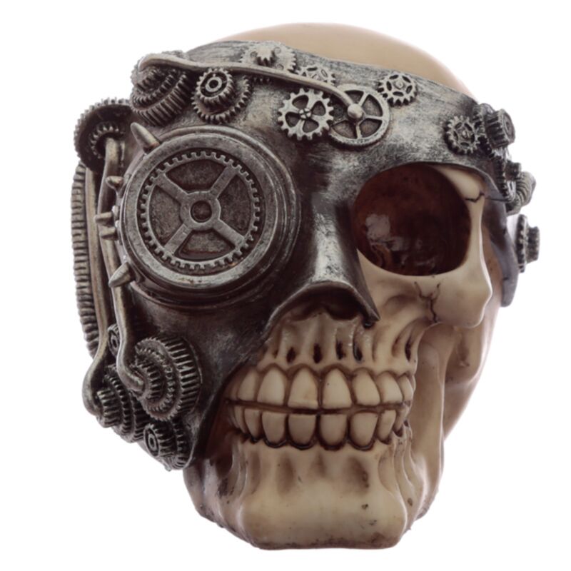 Accessoire de maison tête de mort Steampunk