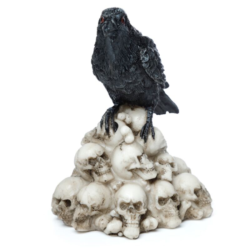 Accessoire pour la maison Corbeau sur crânes