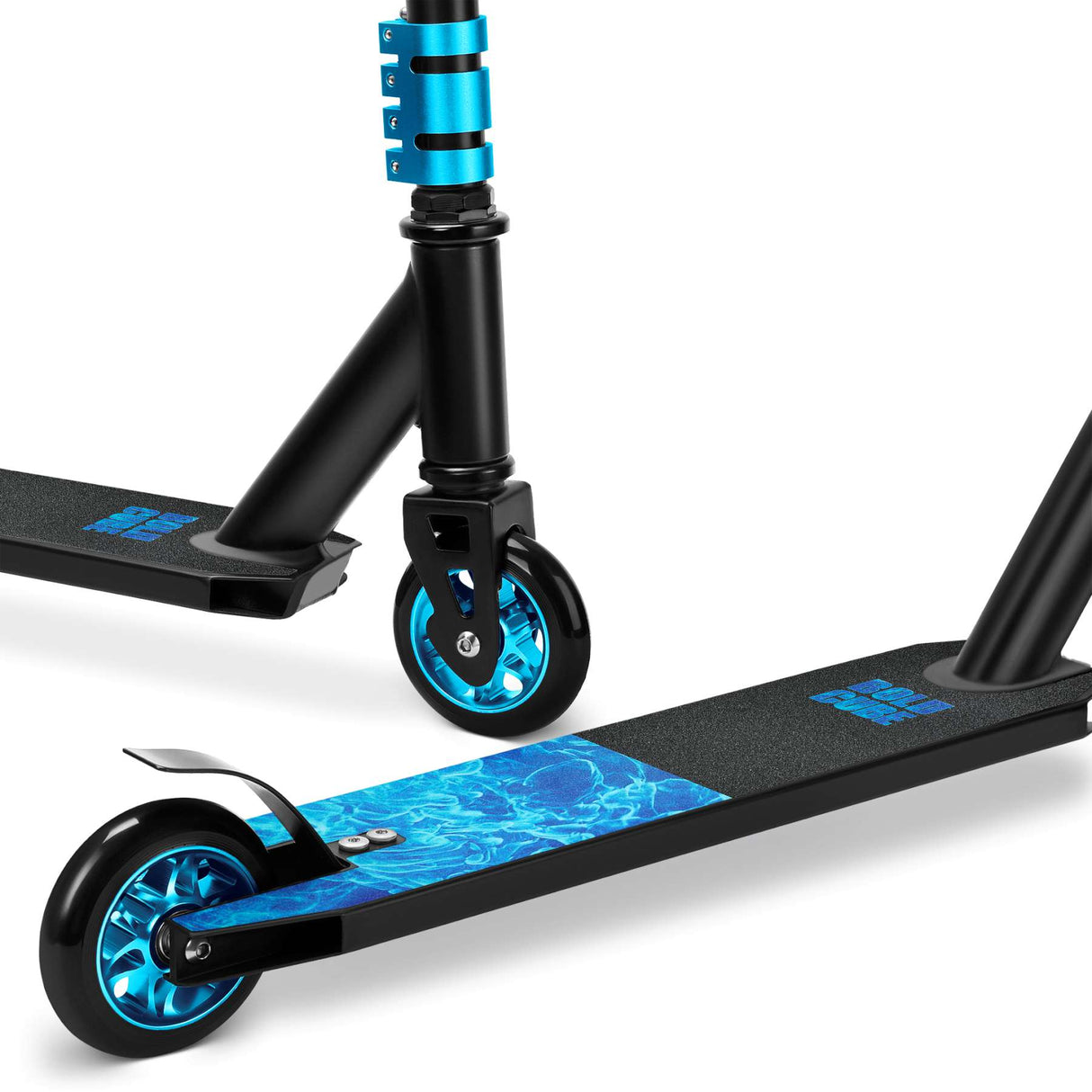Trottinette freestyle Boldcube Deluxe - cyan