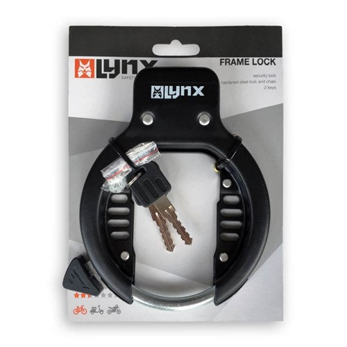 Esclot du cadre du vélo Lynx, acier résistant aux conditions météorologiques, 2 touches