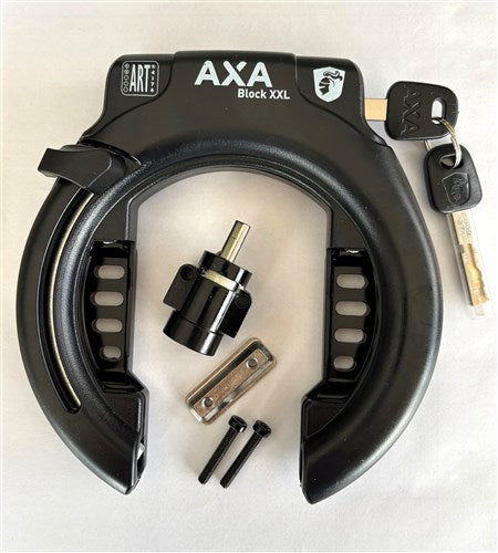Bloc Axa xxl + verrou de batterie Tube d'alimentation Bosch dans le cadre