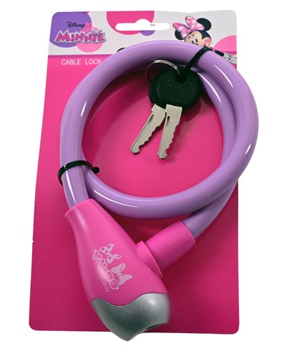 Disney Minnie - câble antivol - rose