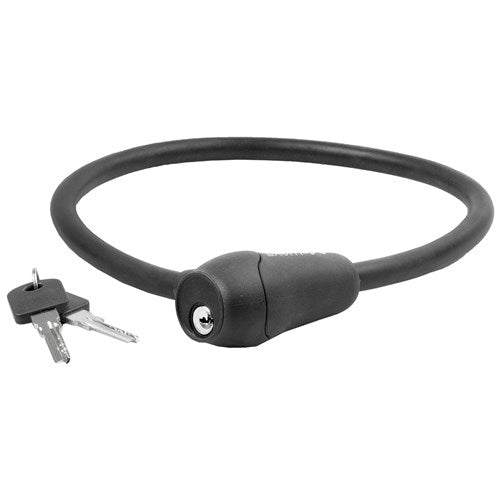 Serrure de câble M-wave Silicone noir 60cm12 mm