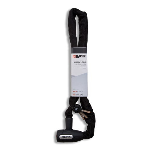 Verrouillage de la chaîne Lynx 5,5 x 85 cm Black Cityline M