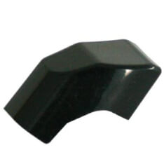 Bouton de fermeture AXA Solid noir coudé