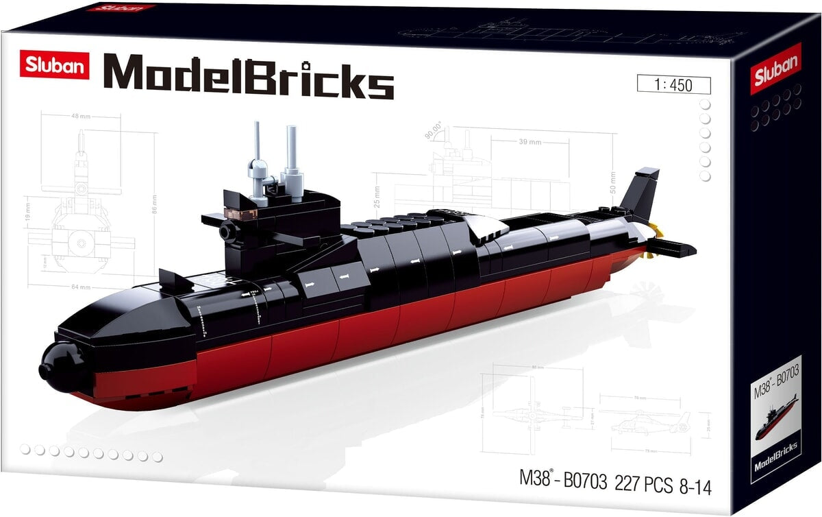 Sous-marin stratégique Sluban : 227 pièces (m38-b0703)