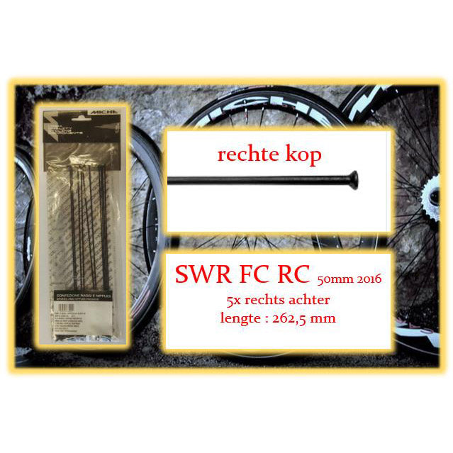 Miche Spaak + Nip. 5x RA SWR FC RC 50 mm Wire Rim 2016