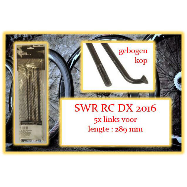 Miche rayons swr fc rc dx 289mm lv noir (5pcs)
