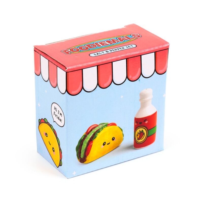 Frida la sauce piquante taco foodie offres salières et poivrières