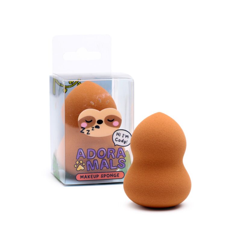 Adoramals Cody le paresseux éponge à maquillage
