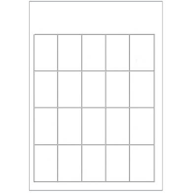 Feuille de fiches de prix - a4 - 20 fiches par feuille